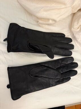 H&M Black Leather Men's Gloves